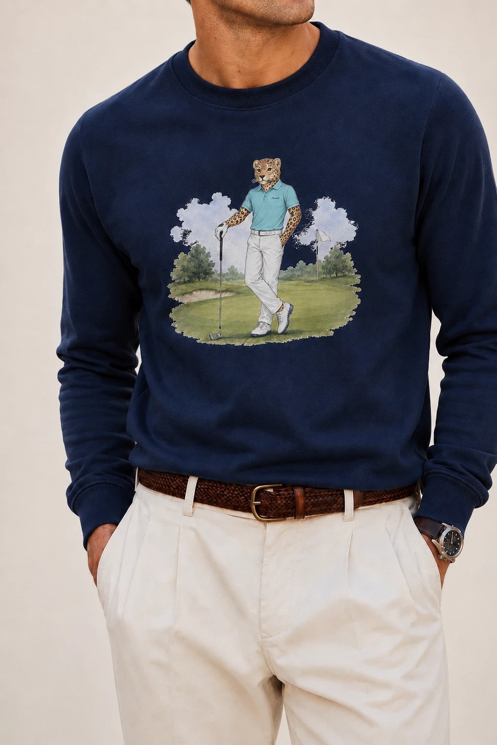 Moletom Golf azul-marinho — frente