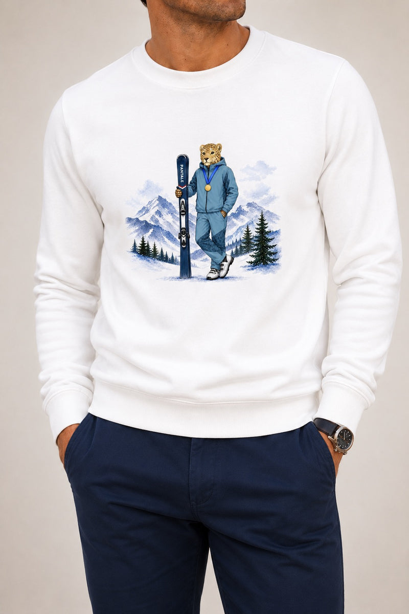 Moletom Ski branco — frente