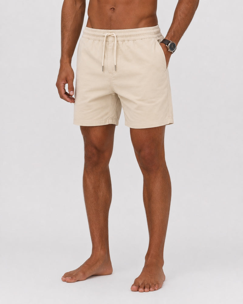 Short Linho Areia — frente