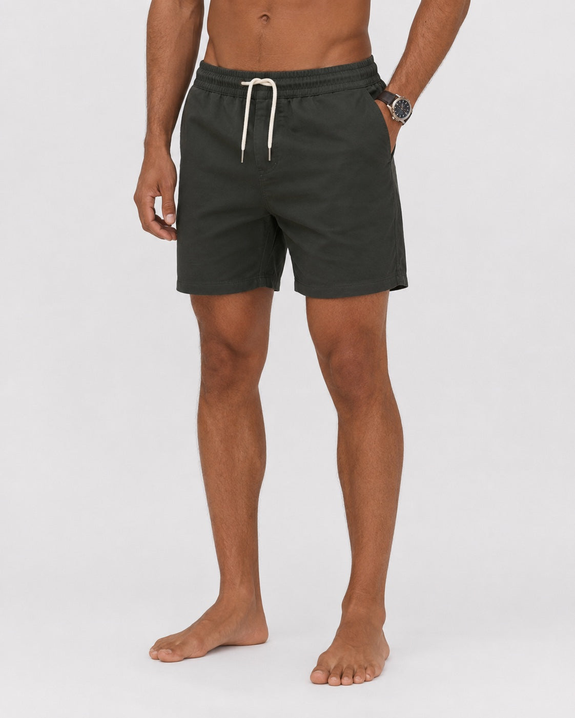 Short Linho Folha — frente
